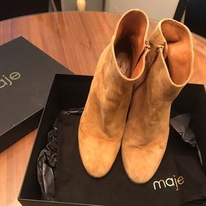 Make Camel Suede Booties